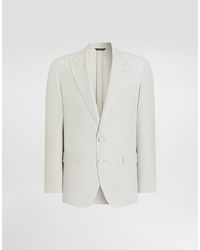 Dolce & Gabbana - Single-Breasted Wool Poplin Jacket - Lyst