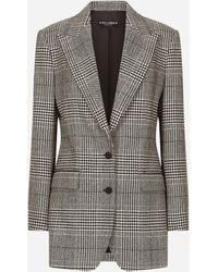 Dolce & Gabbana - Glen Plaid Blazer - Lyst