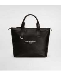 Dolce & Gabbana - Small Calfskin Shopper - Lyst