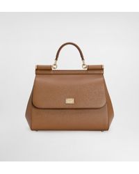 Dolce & Gabbana - Medium Dauphine Leather Sicily Bag - Lyst