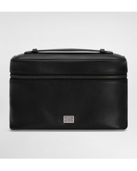 Dolce & Gabbana - Calfskin Nappa Leather Toiletry Bag - Lyst