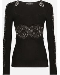 Dolce & Gabbana - Pull Scollo Quadrato - Lyst