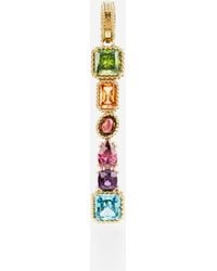 Dolce & Gabbana - Charm I Lettering 18-Carat And Multicolored Gems - Lyst