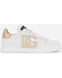 Dolce & Gabbana - Logo -Portofino -Sneaker - Lyst