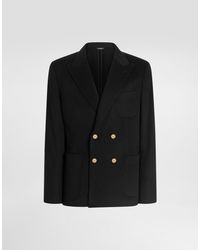 Dolce & Gabbana - Double-Breasted Pocket Jacket - Lyst