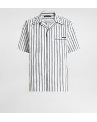 Dolce & Gabbana - Crinkled Striped Poplin Hawaii Shirt - Lyst