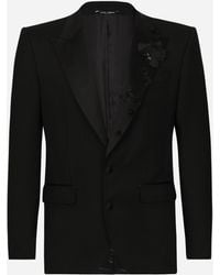 Dolce & Gabbana - Giacca Sicilia Monopetto Con Ricamo - Lyst
