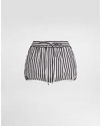 Dolce & Gabbana - Striped Poplin Culottes - Lyst