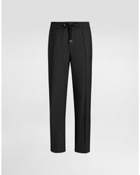 Dolce & Gabbana - Wool Canvas Trousers - Lyst