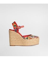 Dolce & Gabbana - Sandalo Zeppa - Lyst