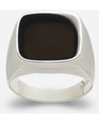 Dolce & Gabbana Siegelring Aus Weissgold - Mehrfarbig