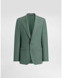 Dolce & Gabbana - Single-Breasted Wool Poplin Jacket - Lyst