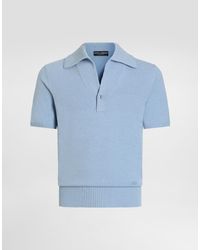 Dolce & Gabbana - Smooth Knit Polo Shirt - Lyst