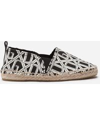 Dolce & Gabbana Espadrilles Aus Print Dg Rete - Schwarz