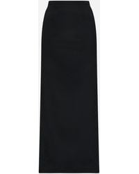 Dolce & Gabbana - High-Slit Cady Maxi Skirt - Lyst