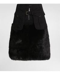 Dolce & Gabbana - Midi Skirt With Fur - Lyst