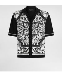 Dolce & Gabbana - Oversize-Hemd Mit Majolika-Print - Lyst