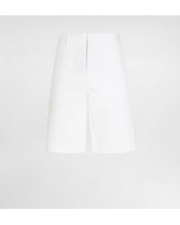 Dolce & Gabbana - バミューダパンツ ストレッチコットン ロゴプレート - Lyst