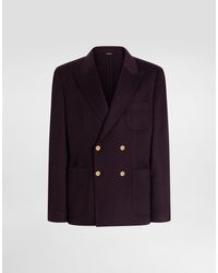 Dolce & Gabbana - Double-Breasted Button Jacket - Lyst