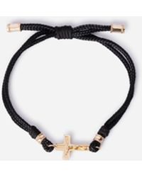 Dolce & Gabbana - Sicily Bracelet Fabric With 18-Carat Cross - Lyst