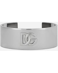 Dolce & Gabbana Armreif DG-Logo - Grau