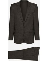 Dolce & Gabbana - Single-Breasted Pinstripe Wool Martini-Fit Suit - Lyst
