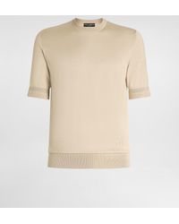 Dolce & Gabbana - Silk Crewneck Pullover - Lyst