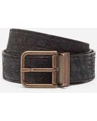 Dolce & Gabbana - Crocodile Skin Belt - Lyst