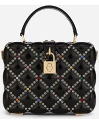 Dolce & Gabbana - Resin Dolce Box Bag With Rhinestones - Lyst