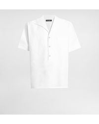 Dolce & Gabbana - Three-Button Short-Sleeved Linen Shirt - Lyst