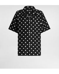 Dolce & Gabbana - Polka Dot-Print Silk Twill Shirt - Lyst