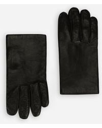 Dolce & Gabbana - Nappa Leather Gloves - Lyst