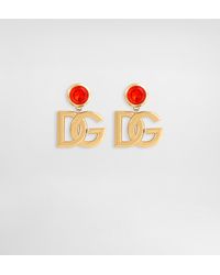 Dolce & Gabbana - Boucles D'Oreilles À Clip Avec Logo - Lyst