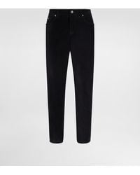 Dolce & Gabbana - Cotton And Cashmere Regular Trousers - Lyst