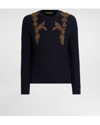 Dolce & Gabbana - Micro-Dot Stitch Silk Pullover - Lyst