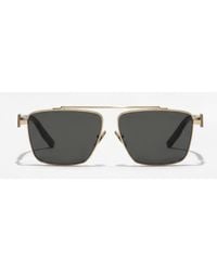 Dolce & Gabbana - Metal Plaque Sunglasses - Lyst