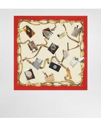 Dolce & Gabbana - Fular De Seda Con Estampado Encendedores - Lyst