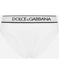 Dolce & Gabbana Slip Top aus Satin mit Spitze - Weiß