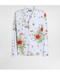 Dolce & Gabbana - Small Rose-Print Poplin Hawaii Shirt - Lyst