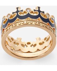 Dolce & Gabbana - Ring Royal 18-Karätiges Gelbgold Und Diamanten - Lyst
