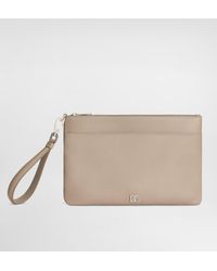 Dolce & Gabbana - Necessaire Aus Kalbsleder Mit Logo - Lyst