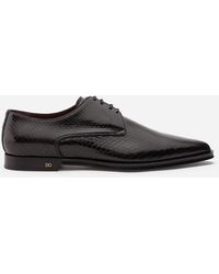 Dolce & Gabbana Derby In Python - Black