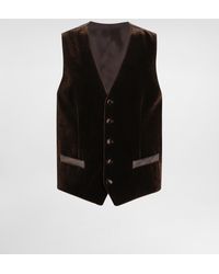 Dolce & Gabbana - Smooth Velvet Vest - Lyst