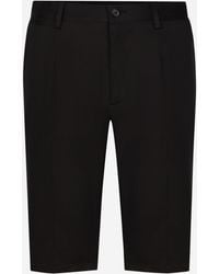 Dolce & Gabbana - バミューダパンツ ストレッチコットン Dgパッチ - Lyst