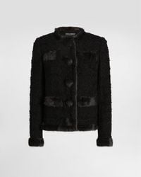 Dolce & Gabbana - Single-Breasted Tweed Jacket - Lyst