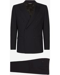 Dolce & Gabbana - Double-Breasted Stretch Wool Martini-Fit Suit - Lyst