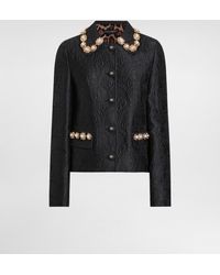 Dolce & Gabbana - Peony-Motif Brocade Jacket - Lyst