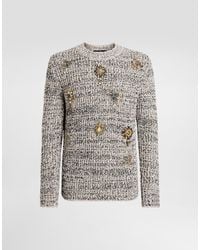 Dolce & Gabbana - English Rib Knit Pullover - Lyst