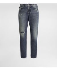 Dolce & Gabbana - Regular Cotton Jeans - Lyst