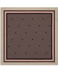 Dolce & Gabbana - Silk Pocket Square With Micro-Design - Lyst